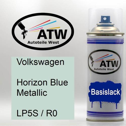 Volkswagen, Horizon Blue Metallic, LP5S / R0: 400ml Sprühdose, von ATW Autoteile West.
